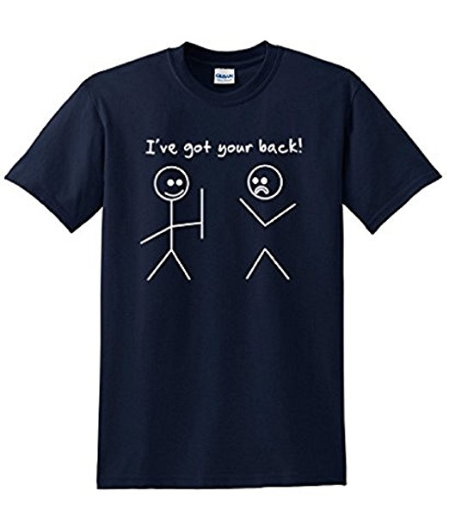i got your back stick figure shirt | Funny T Shirt - Epic Shirt Shop