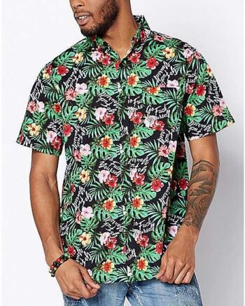 Go Fuck Yourself Floral Button Down Shirt