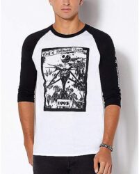 King of Halloween Town Jack Skellington Raglan T Shirt