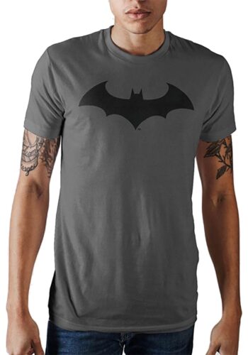 Batman Bat Symbol Men's Charcoal T-Shirt