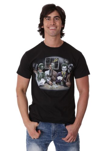 Batman Villains Playing Poker Men's T-Shirt