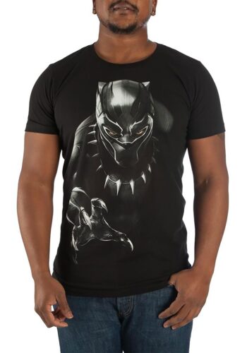 Black Panther Character Men's Black Tee