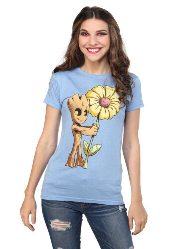 Guardians Of The Galaxy 2 Flower Groot Juniors Tee