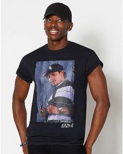 T-shirt Graphique Eazy - Marque Cappeline - Taille XL - 100% Coton - Noir - Neuf Avec étiquettes