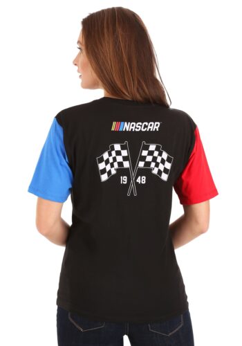 Women's Nascar Racing Color Block Pigment Wash Tee