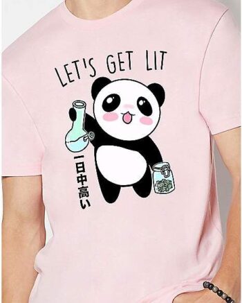Let's Get Lit Panda T Shirt