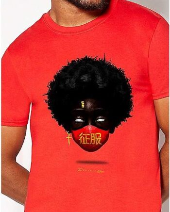 Red Masked T Shirt - Alphagfx