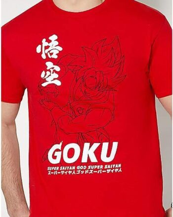 Red Super Saiyan Goku T Shirt - Dragon Ball Z