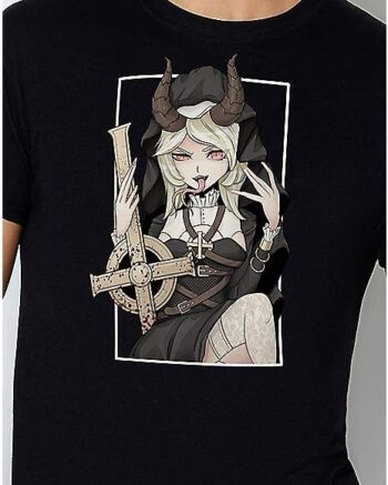Demon Nun T Shirt - Kawaii Krypt