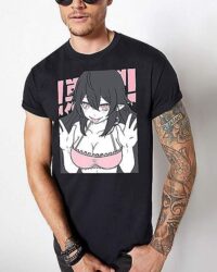 Pink Bra Girl T Shirt - Bad Habits