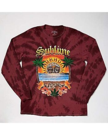 Tie Dye Sunset Sublime Long Sleeve T Shirt