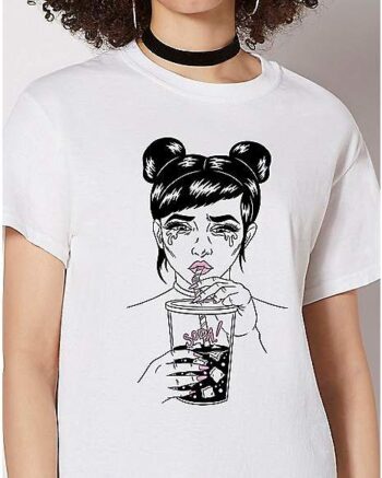 Sad Girl's Soda T Shirt - Tragic Girls