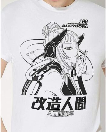 White Cyborg T Shirt - Wakanda Waredrobe